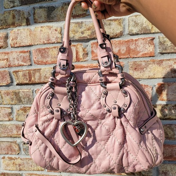 Juicy Couture Handbags - Juicy Couture Pink Quilted Leather Bag